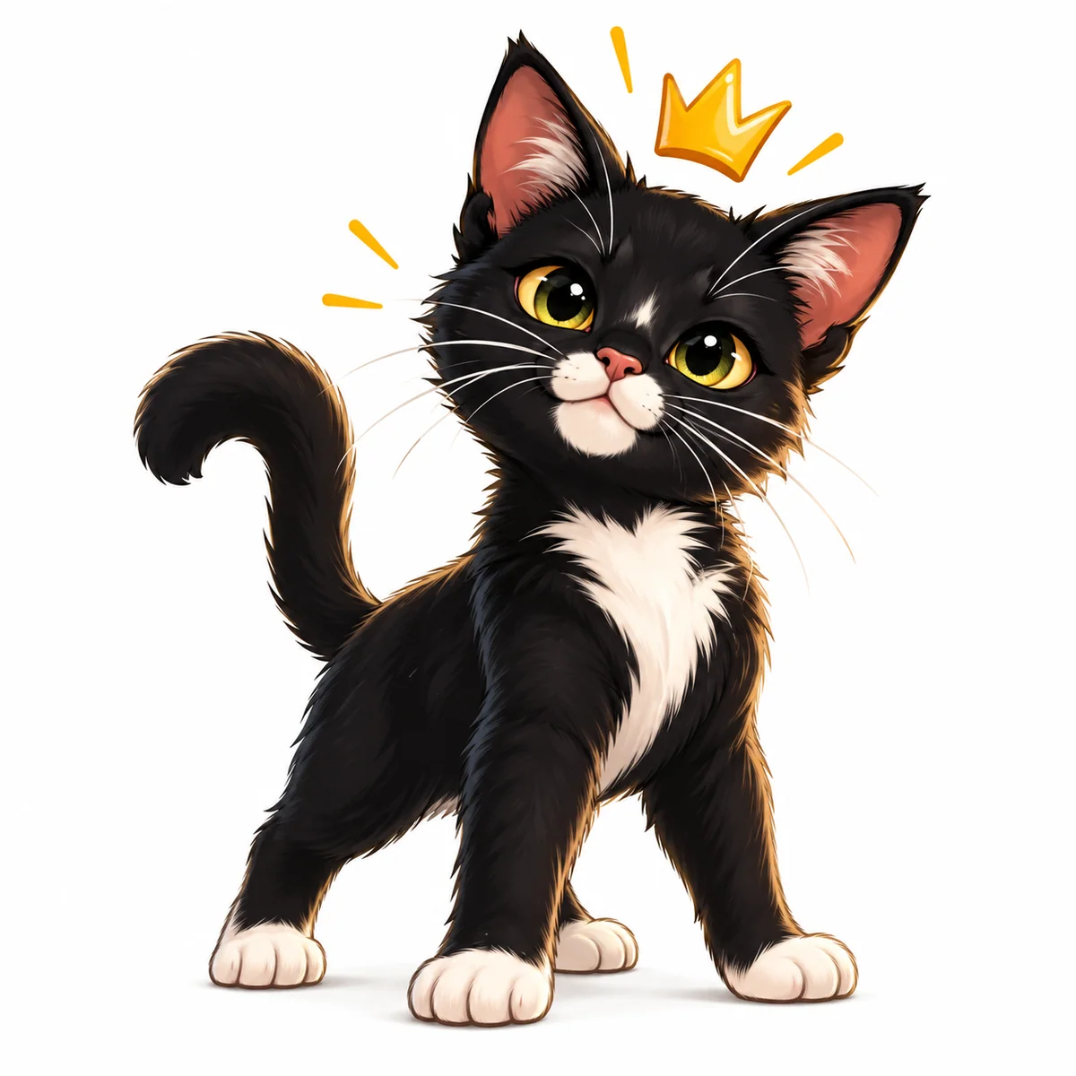Toung Un the tuxedo kitten