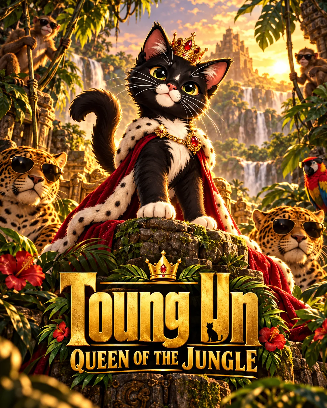 Toung Un movie dream poster: Queen of the Jungle